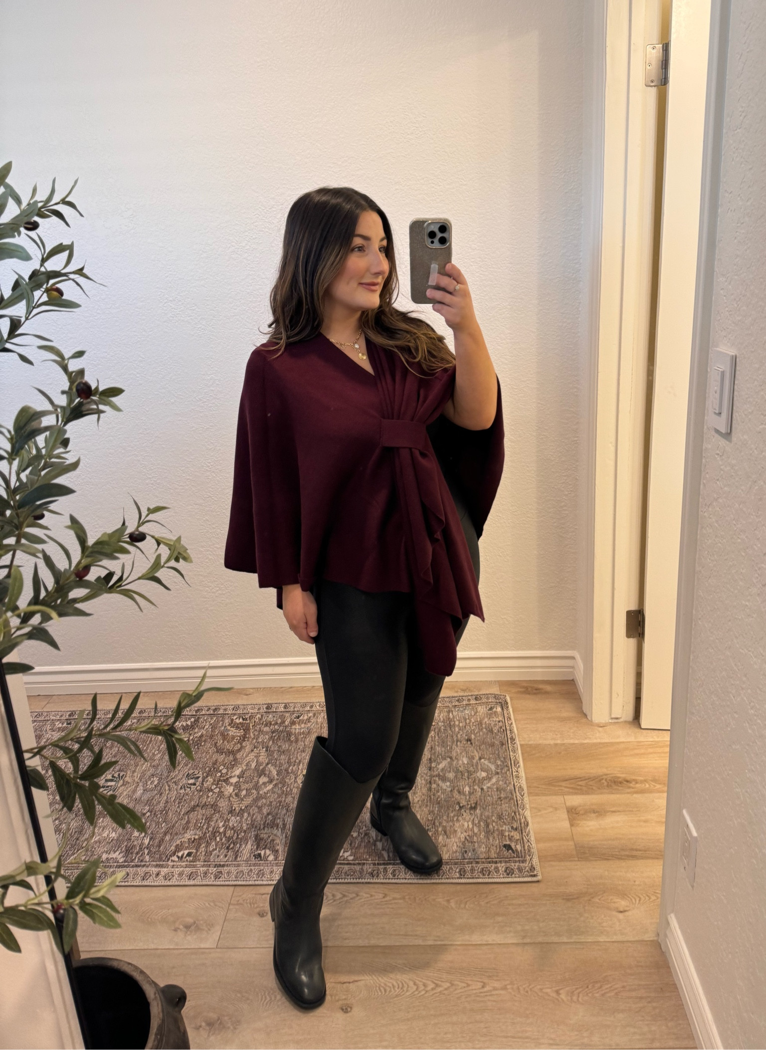 This is my new favorite from Amazon! Completely obsessed with the color and fit!

Wrap size small 
leggings size medium 25 inch

Outfit inspo for the holiday season! @amazon #FallFavorites2024 #amazonholiday #ad @amazonfashion

#LTKStyleTip #LTKSeasonal #LTKCyberWeek