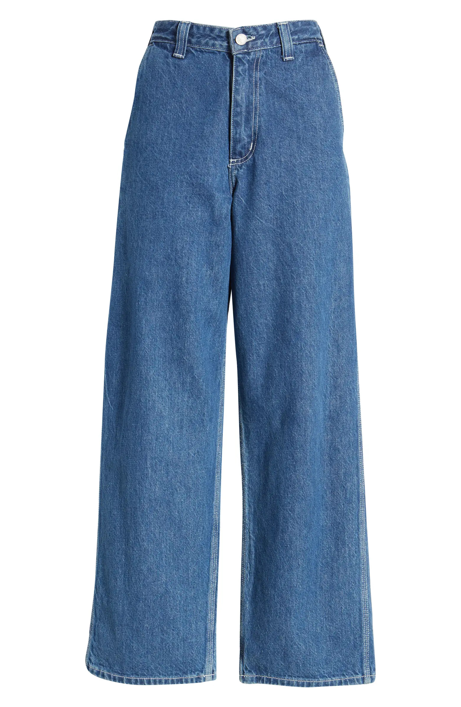 Dylan High Waist Straight Leg Carpenter Jeans | Nordstrom