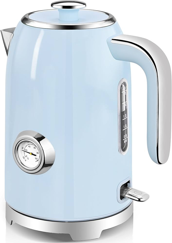 SUSTEAS Electric Kettle - 57oz Hot Tea Kettle Water Boiler with Thermometer, 1500W Fast Heating S... | Amazon (US)