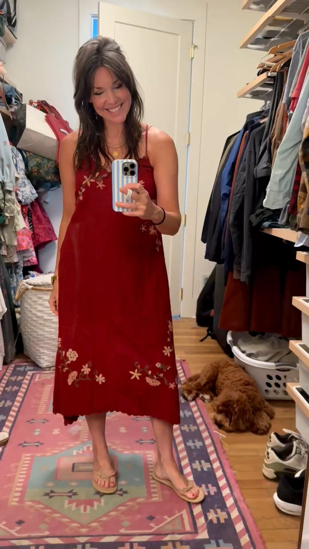 This embroidered dress is on sale for $24 right now! I love the scalloped edges, the embroidery, and the cut is so flattering. I’m wearing a medium and it’s just right!✨

#LTKmomlife #LTKSaleAlert #LTKOver40