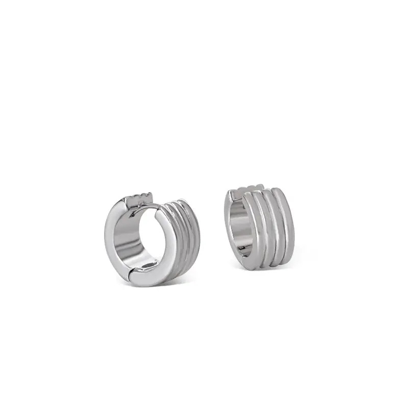 Silver Ridge Hoop Earrings | Anisa Sojka