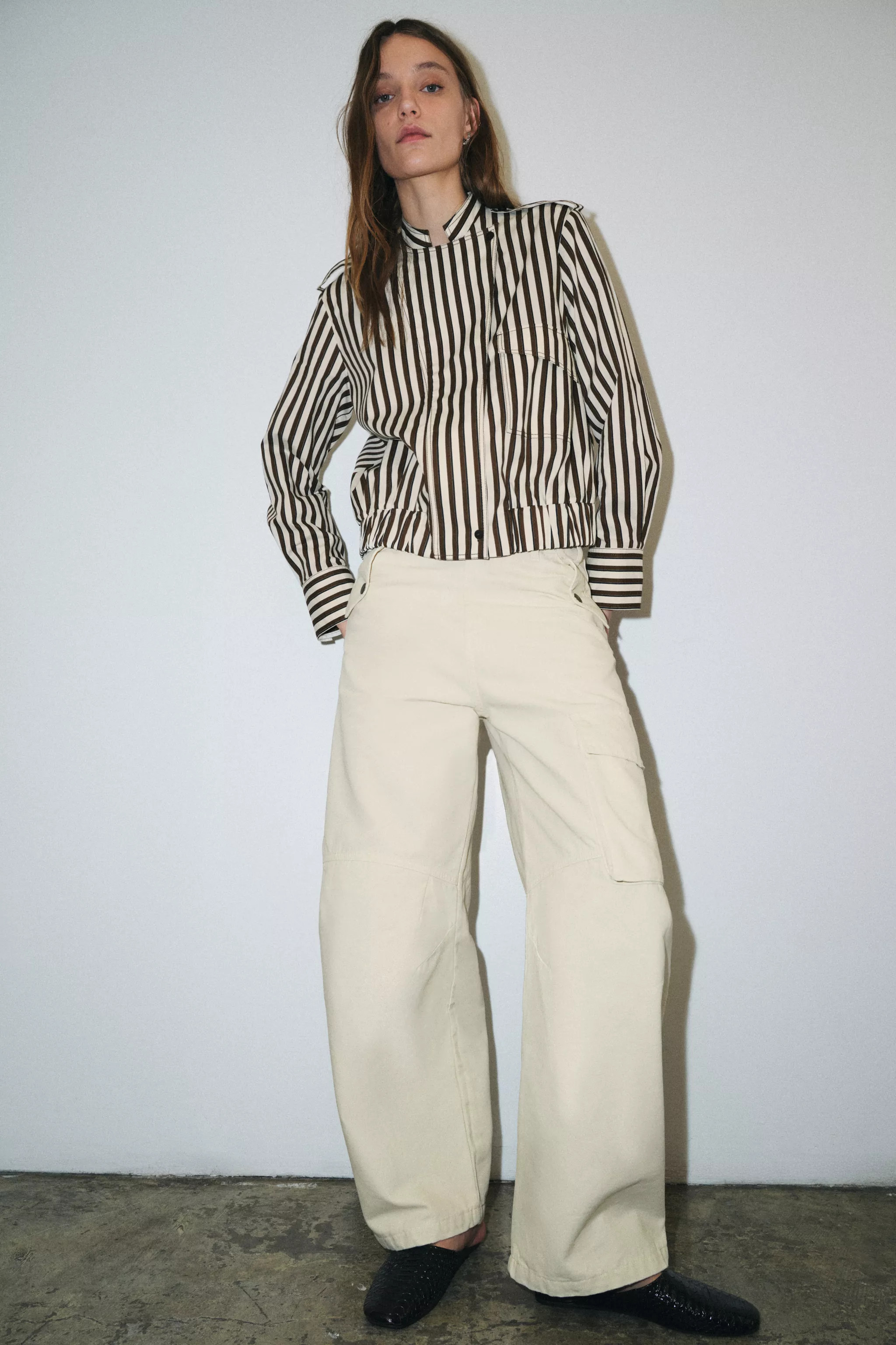 ZW COLLECTION STRIPED SHIRT | Zara Canada