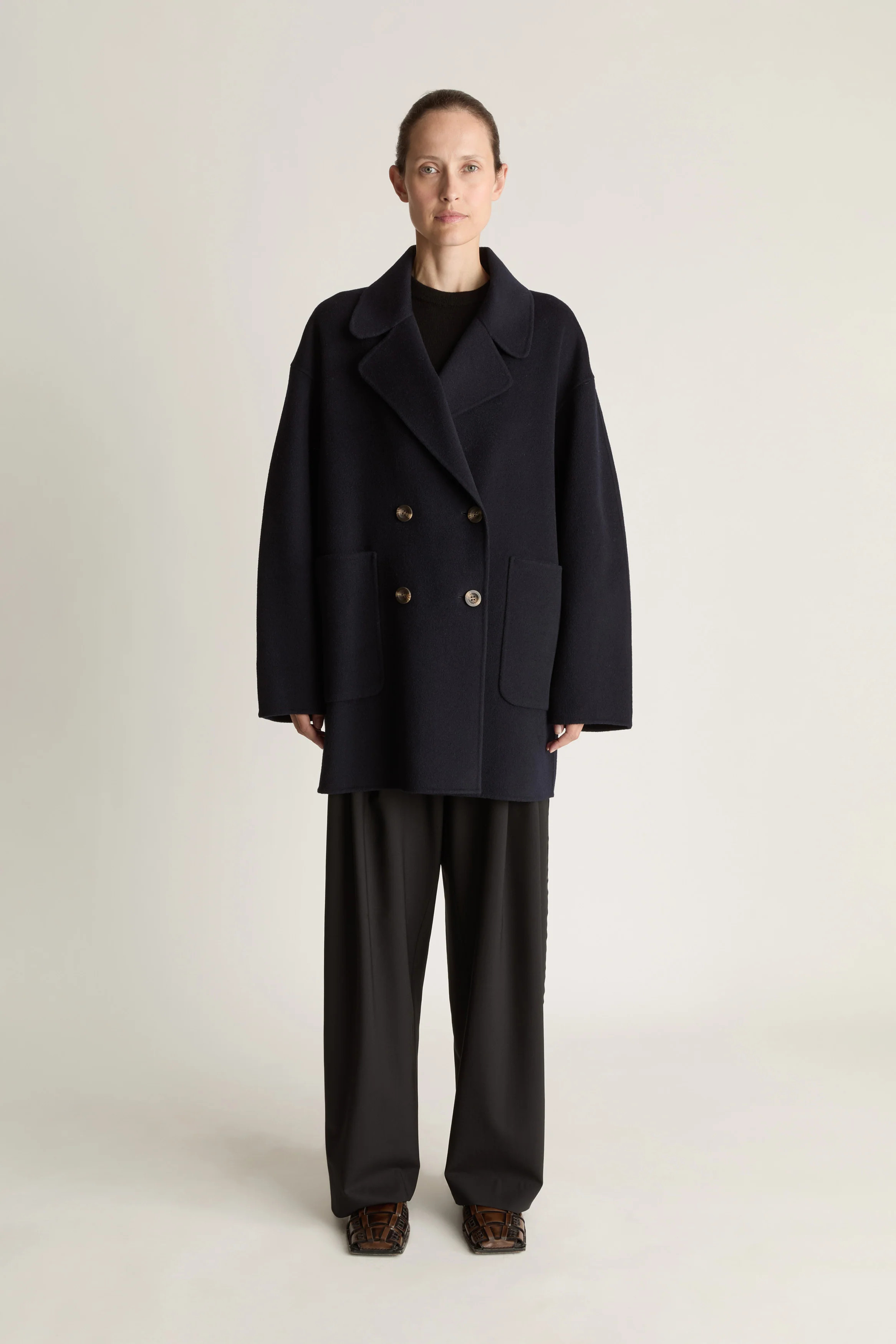 Florentine Cashmere Pea Coat | Lee Mathews