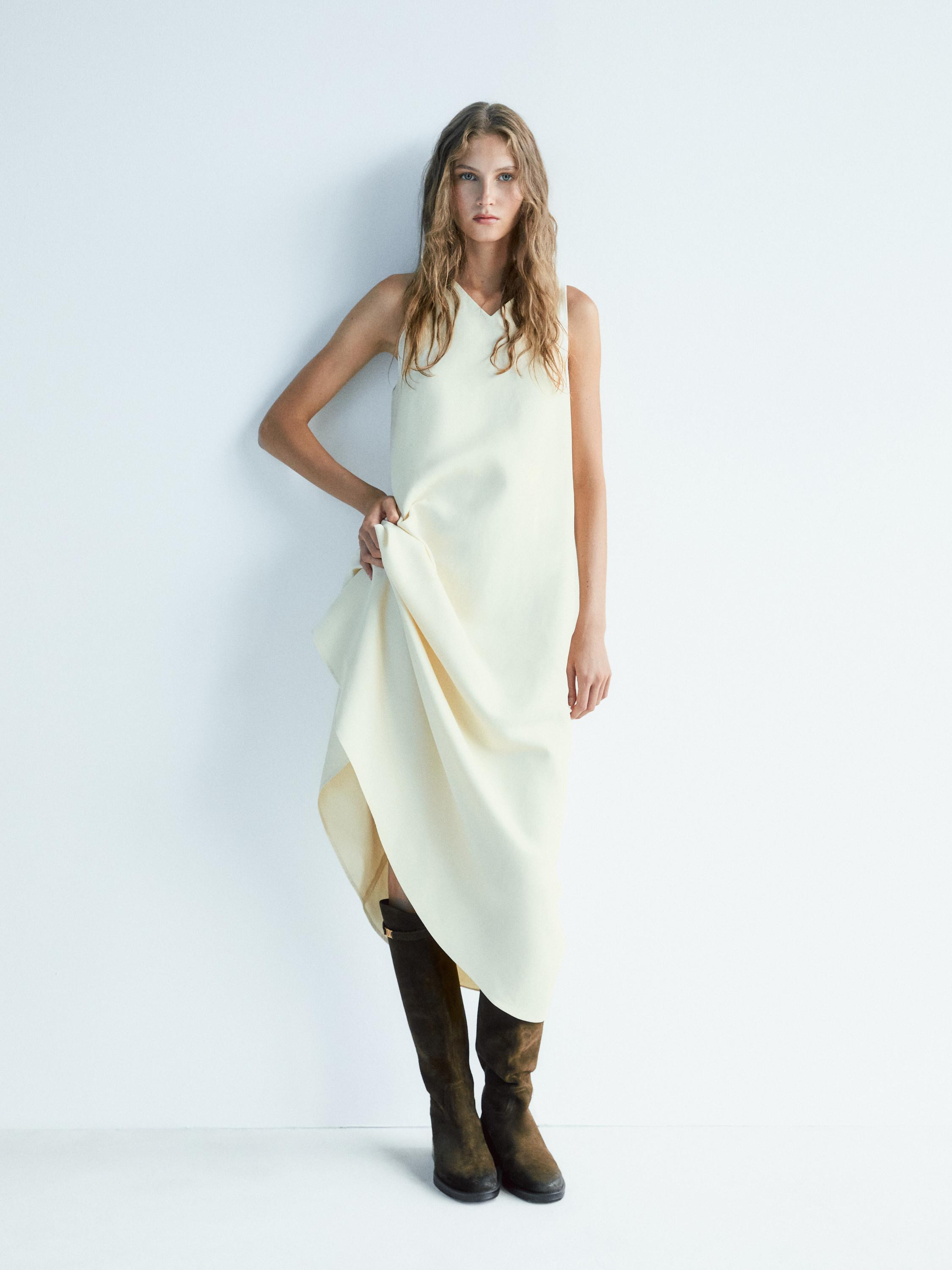 Oiled split suede riding boots | Massimo Dutti US