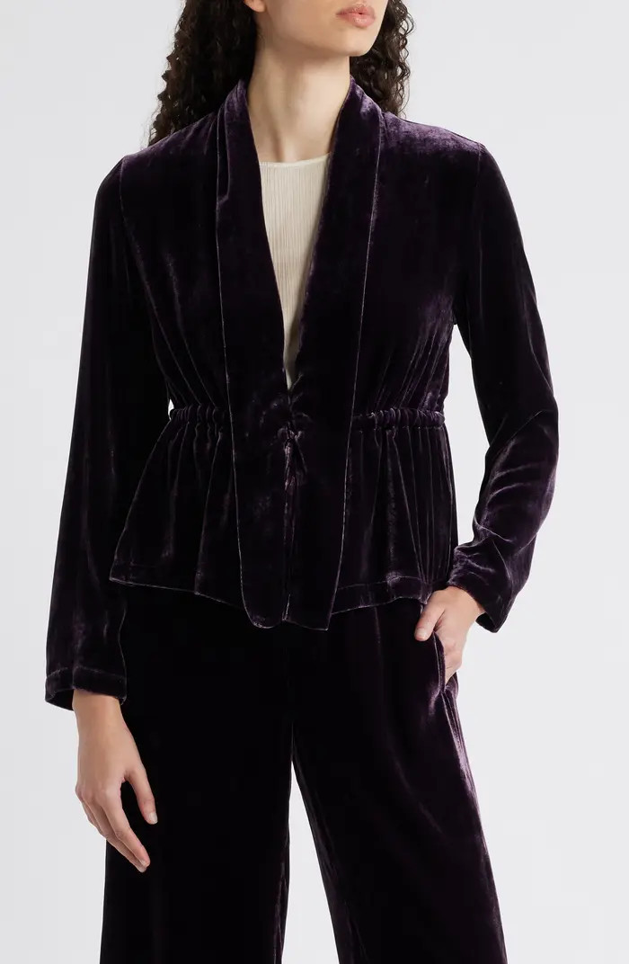 Shawl Collar Velvet Jacket | Nordstrom