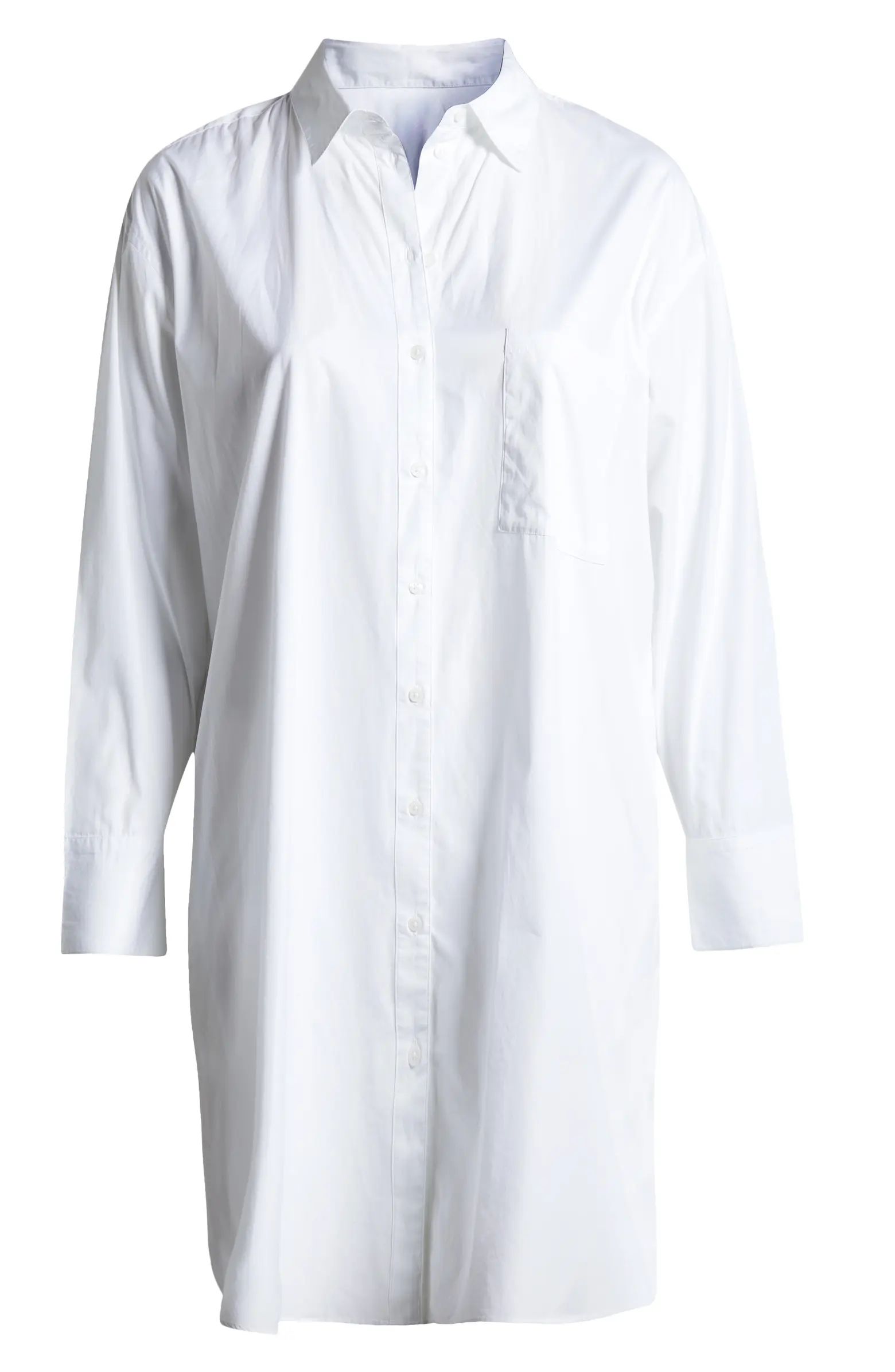 Nordstrom Long Sleeve High-Low Shirtdress | Nordstrom | Nordstrom