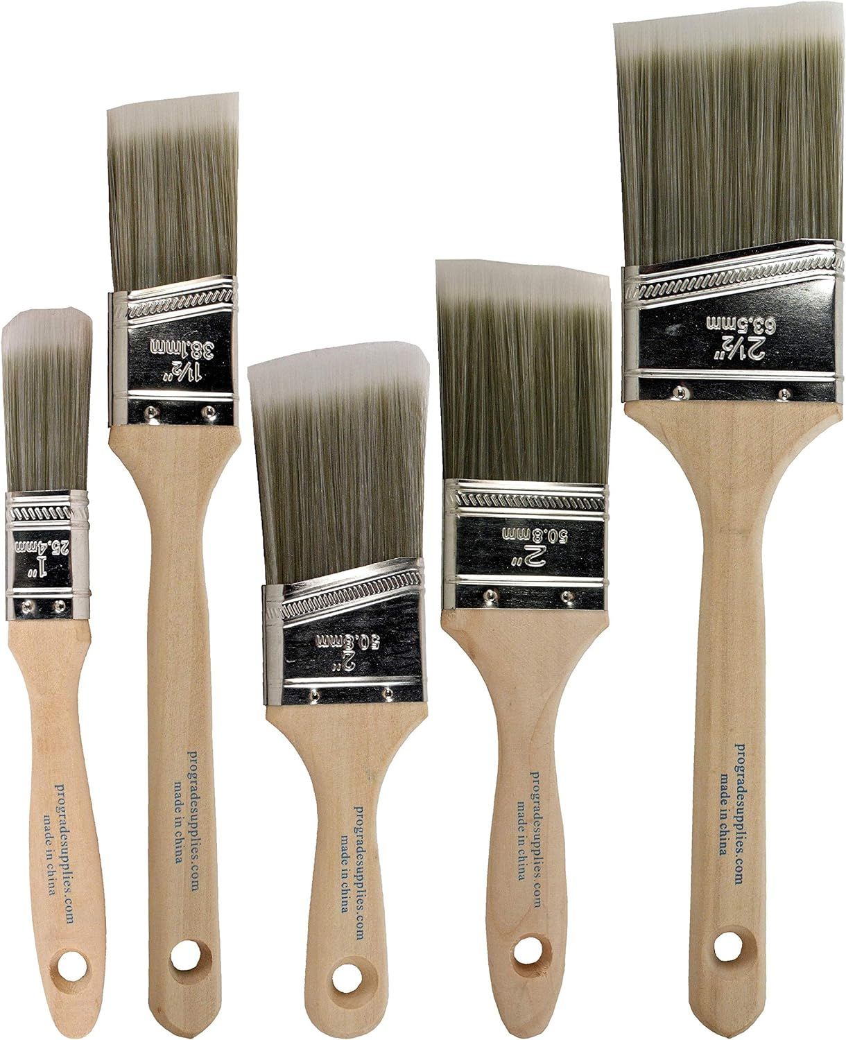 Pro Grade - Paint Brushes - 5 Ea - Paint Brush Set | Amazon (US)