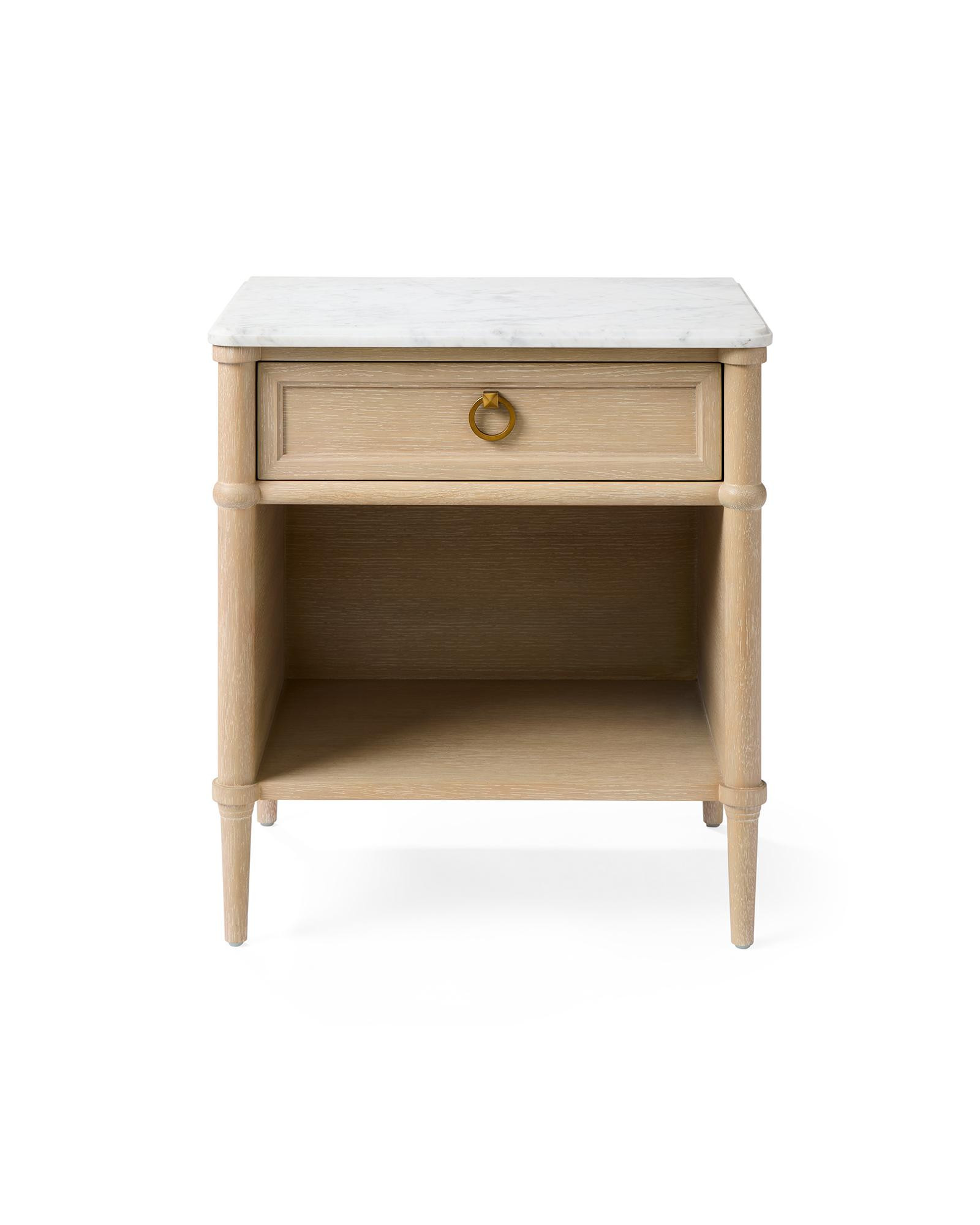 Serena & Lily Chesapeake Marble Top Nightstand | Serena and Lily