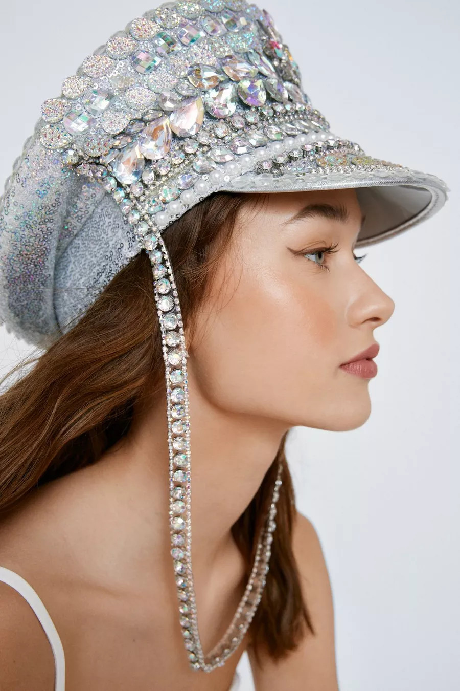 Embellished Diamante Party Hat | Nasty Gal (US)