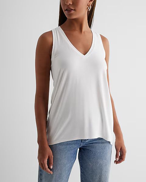 Relaxed V-Neck London Tank | Express