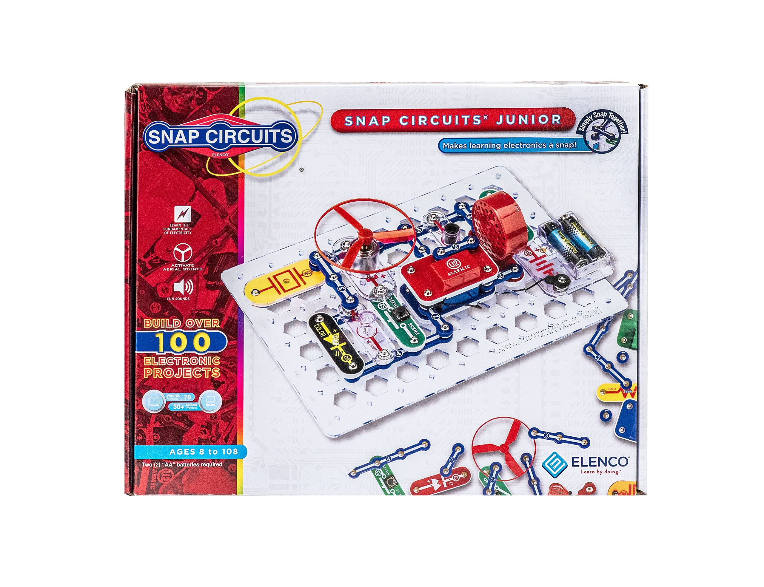 Elenco Snap Circuits Jr. SC-100 Electronics Exploration Kit, Over 100 Projects, Full Color Projec... | Amazon (US)