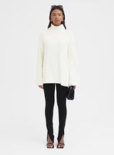 Cream Roll Neck Boucle Knit Jumper - Amal | 4th & Reckless