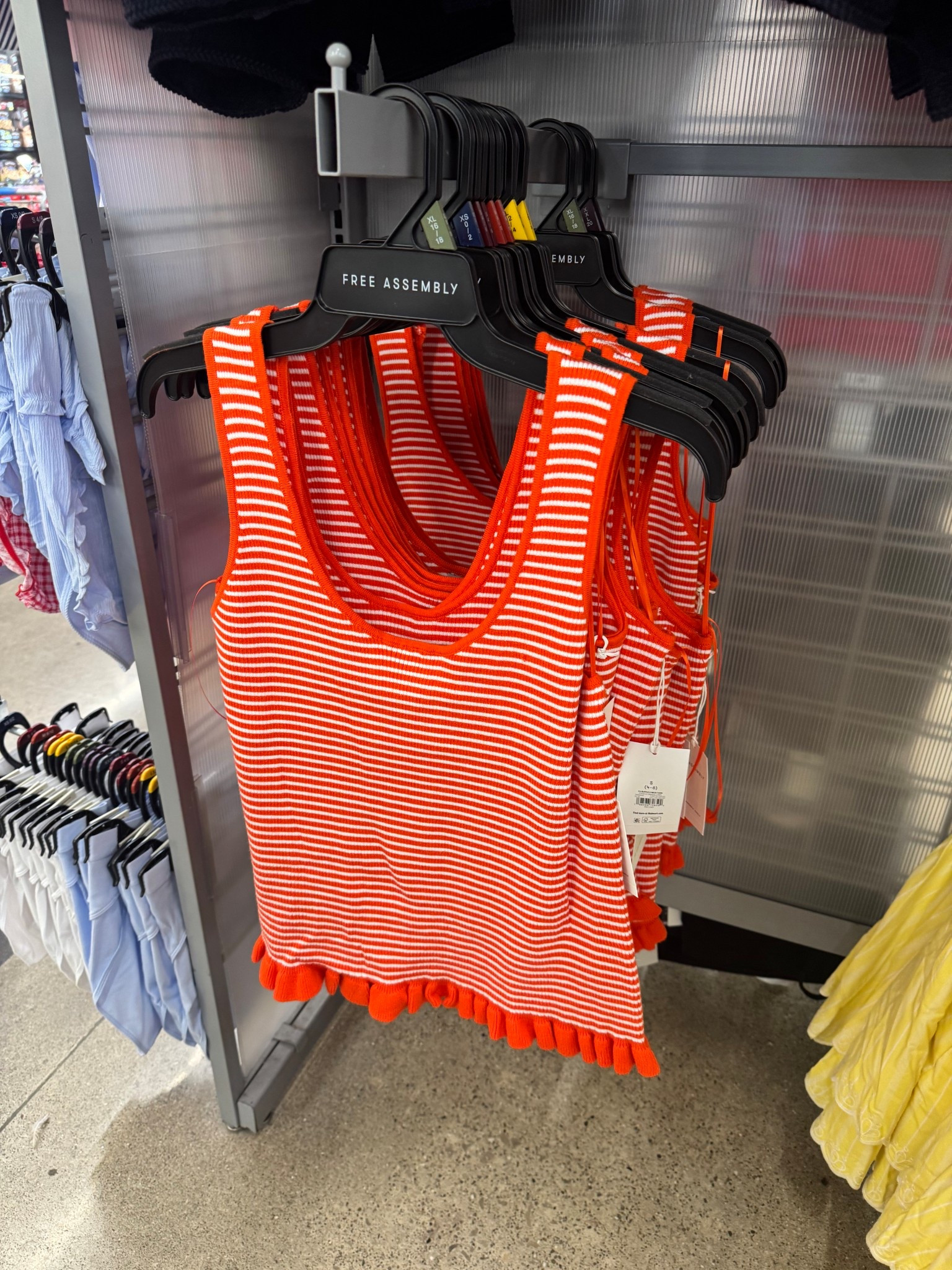 Walmart Free Assembly Women's Ruffle U Neck Tank, Sizes XS-XXL  / Free Assembly Women's and Women's Plus Ribbed Stitch Tiered Mini Skirt. Sizes XS-4X

#LTKSeasonal #LTKootd #LTKTravel