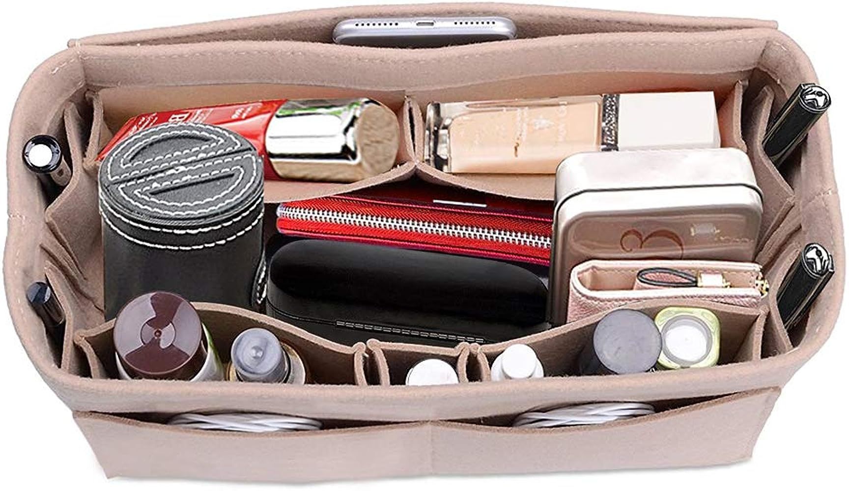 Felt Fabric Purse Handbag Organizer Insert Bag For Speedy Neverfull Tote, 3 Sizes | Amazon (US)