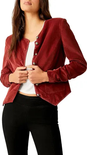 Becky Stretch Velvet Jacket | Nordstrom