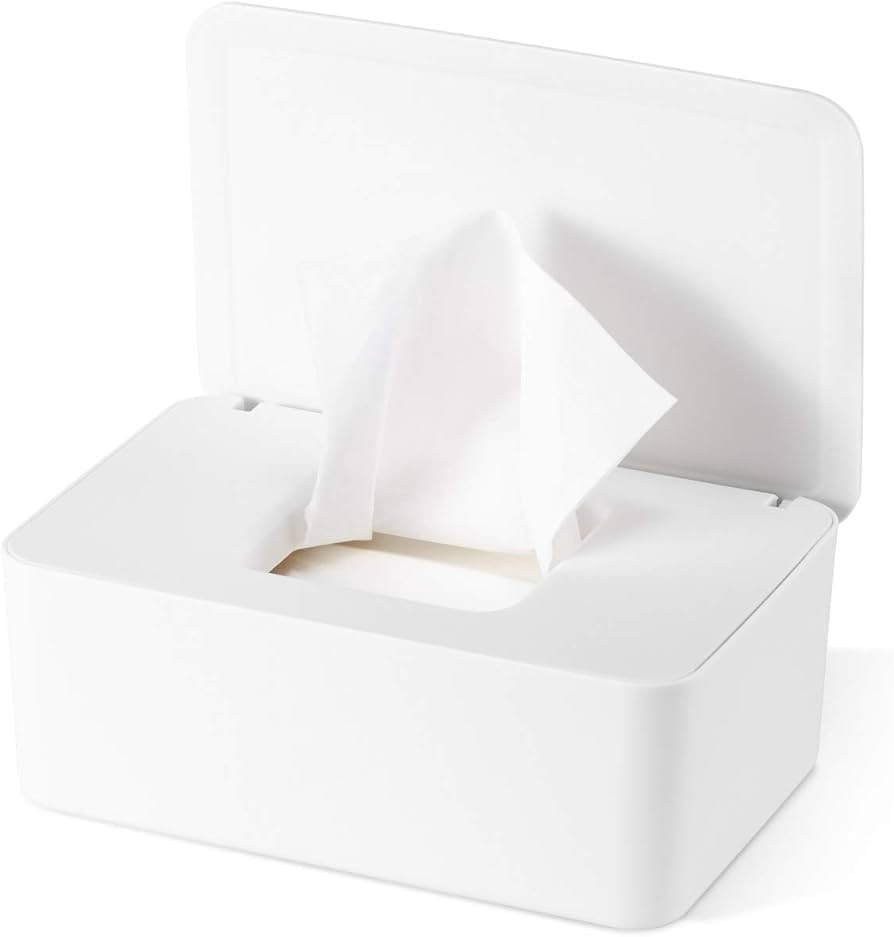 Diaper Wipes Dispenser Baby Wipes Case, Baby Wipe Holder Keeps Wipes Fresh, Perfect Look Wipe Con... | Amazon (US)