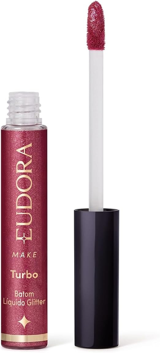 Eudora Make Batom Líquido Turbo Glitter Magic Rosa 5,2ml | Amazon (BR)