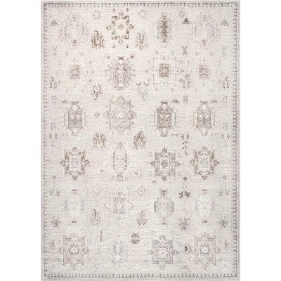 nuLOOM Krystin Machine Washable Distressed Area Rug | Target