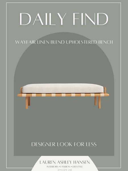 This upholstered linen bench is stunning! It’s a designer look for less, and just a great option for a living room, at the end of a bed, or in a hallway! I adore this piece! 

#LTKHome #LTKStyleTip