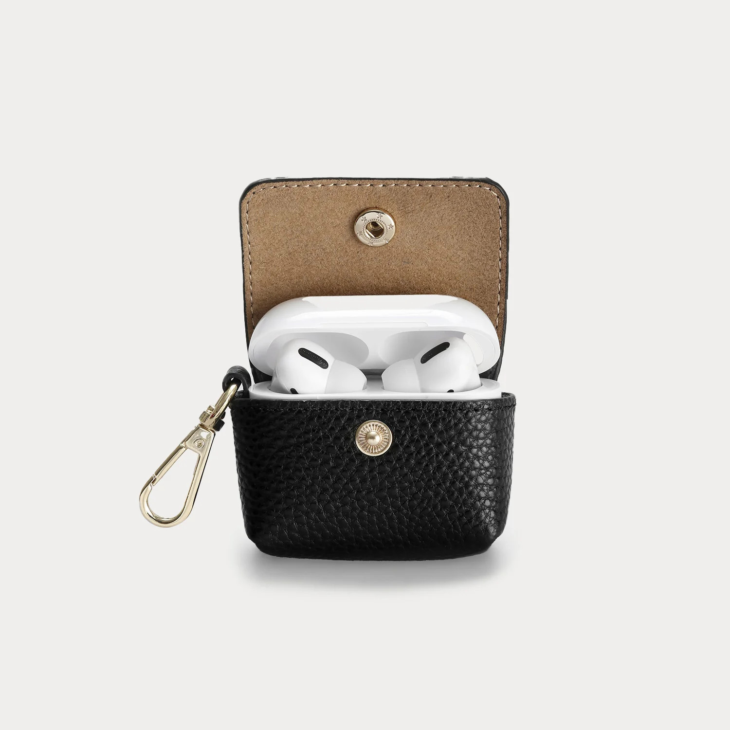 Avery AirPods Clip-On Pouch - Black/Gold | Bandolier