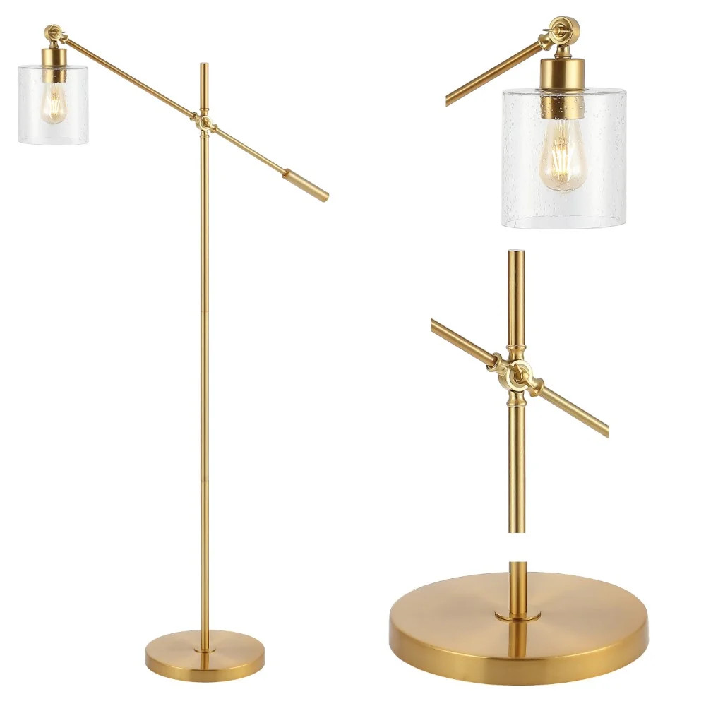 Jonathan Y Lighting Jyl3081 Kathryn 60" Tall Led Floor Lamp - Gold - Walmart.com | Walmart (US)