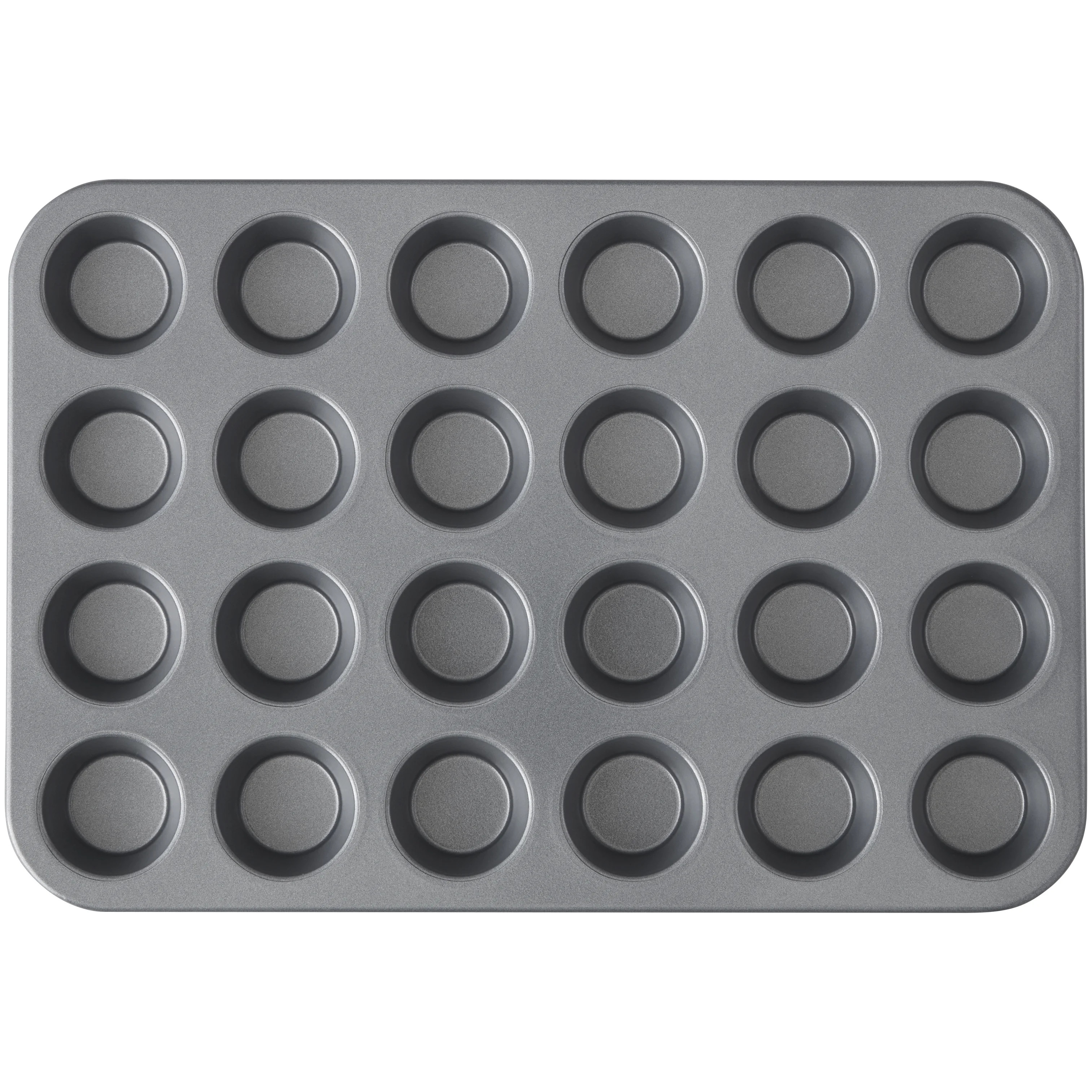 Wilton Everyday Non-Stick 24-Cup Mini Muffin Pan Cupcake Tin 14.65" x 9.9" x 0.8", Packaging May ... | Walmart (US)