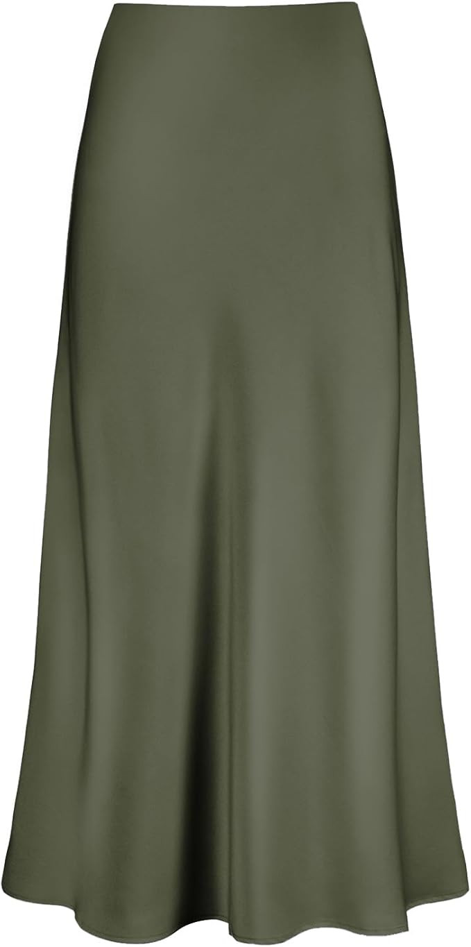 Satin High Waisted Maxi Skirts | Amazon (US)