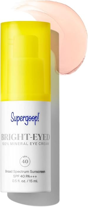 Supergoop! Bright-Eyed 100% Mineral Eye Cream, 0.5 fl oz - SPF 40 PA+++ Hydrating & Illuminating ... | Amazon (US)