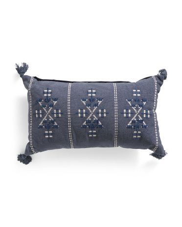 14x24 Aztec Embroidered Pillow | TJ Maxx