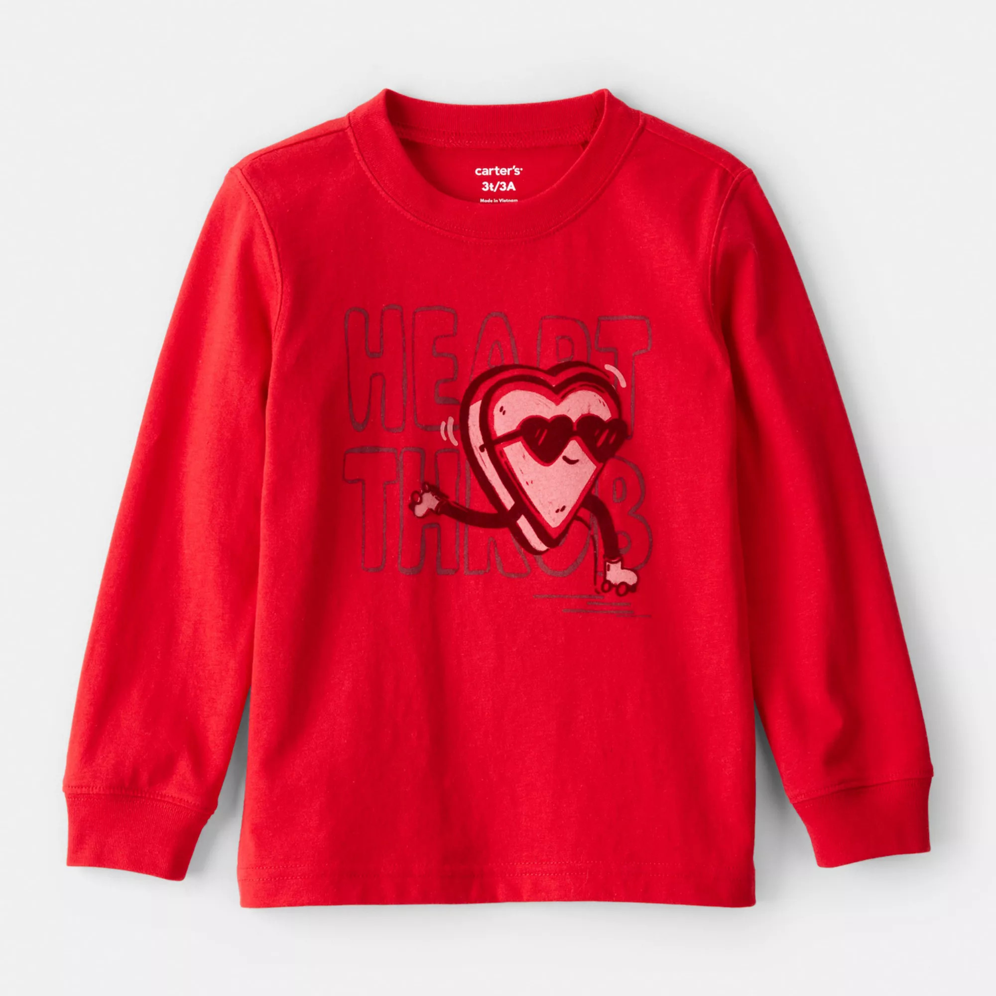 Carter's Toddler Boy Heart Throb Long Sleeve Graphic Tee | Kohl's