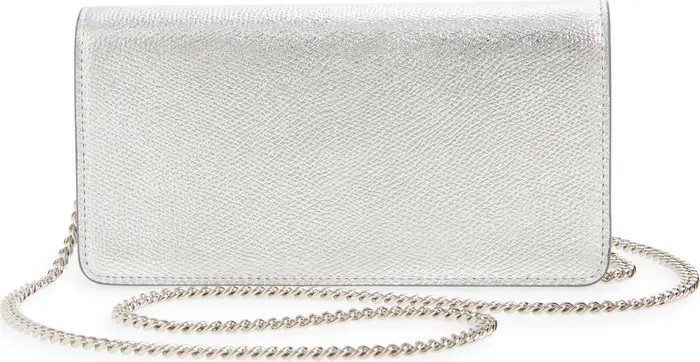 VLOGO Metallic Leather Shoulder Bag | Nordstrom