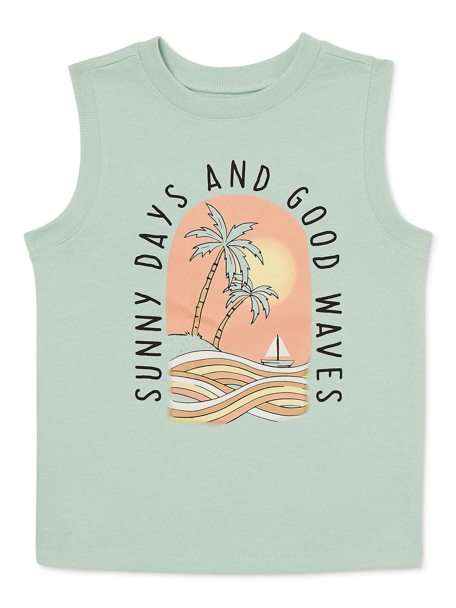 Garanimals Baby and Toddler Boys Graphic Muscle T-Shirt, Sizes 12M-5T | Walmart (US)