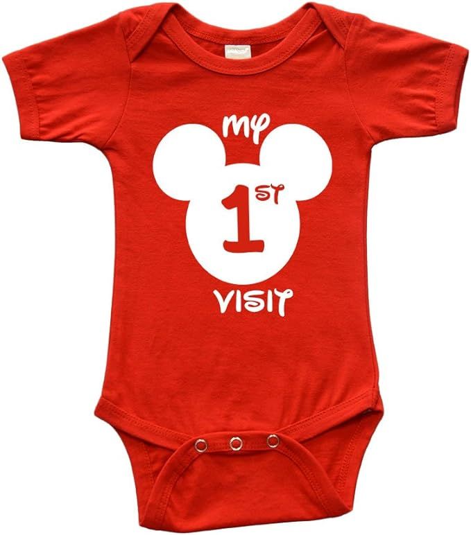 Infant Short Sleeve Bodysuit - My First Disney Visit | Amazon (US)