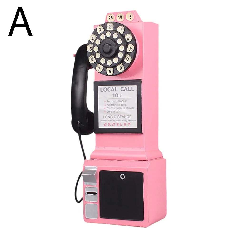 Retro Bar Decoration Wall-Mounted Pay Rotate Phone Res A3W6 Model Telephone A5X5 - Walmart.com | Walmart (US)