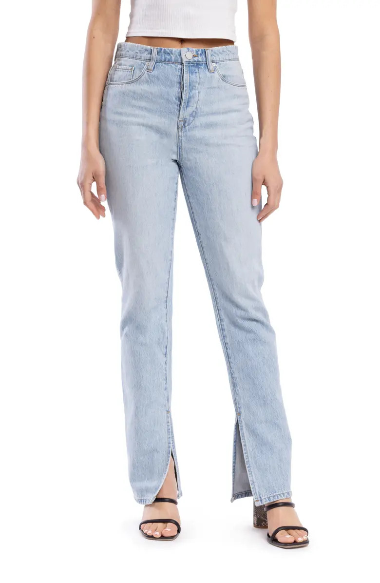 Cooper Slit Hem Straight Leg Jeans | Nordstrom