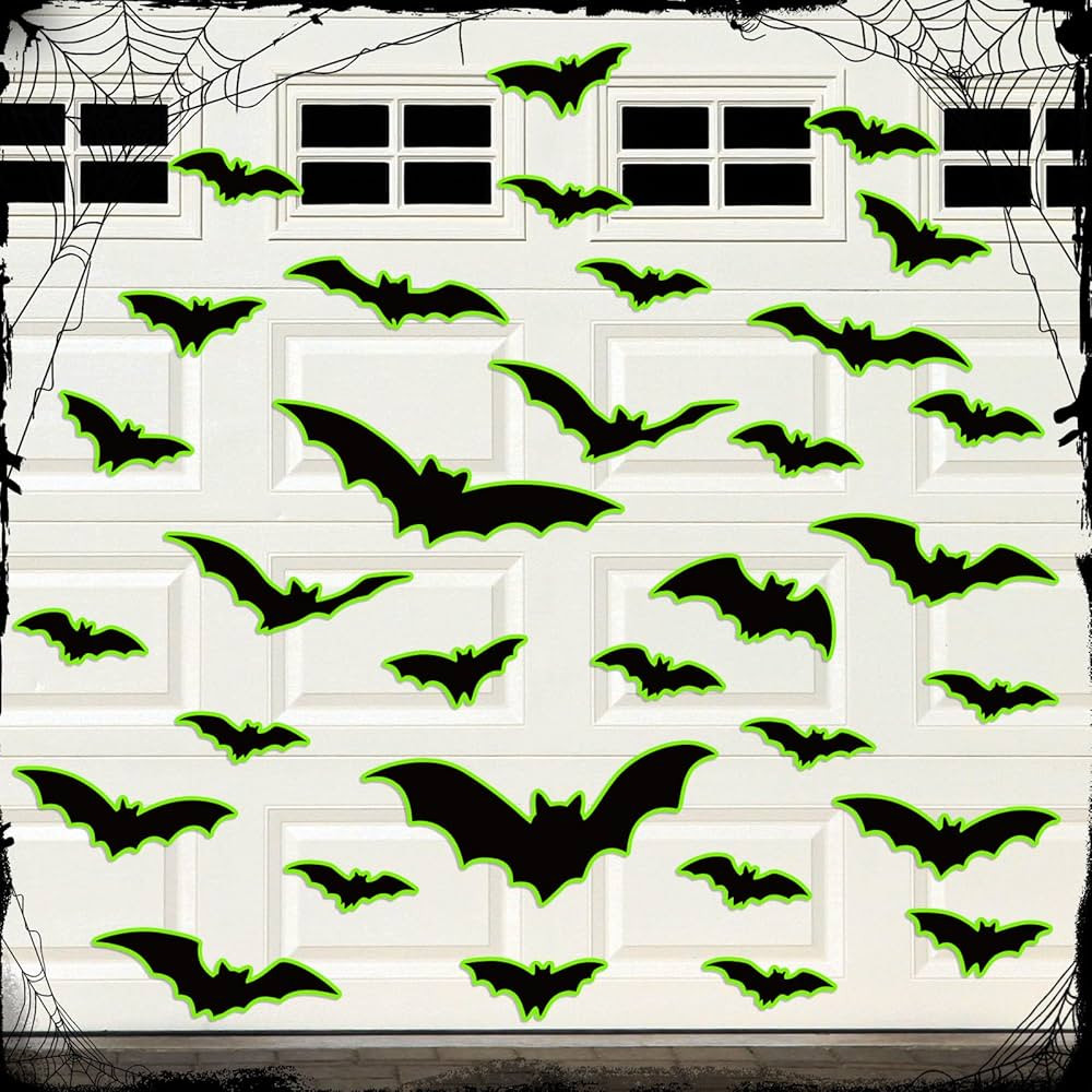 Kanayu 32 Pcs Halloween Garage Door Decorations Magnets Garage Door Magnets Glow in the Dark Magn... | Amazon (US)