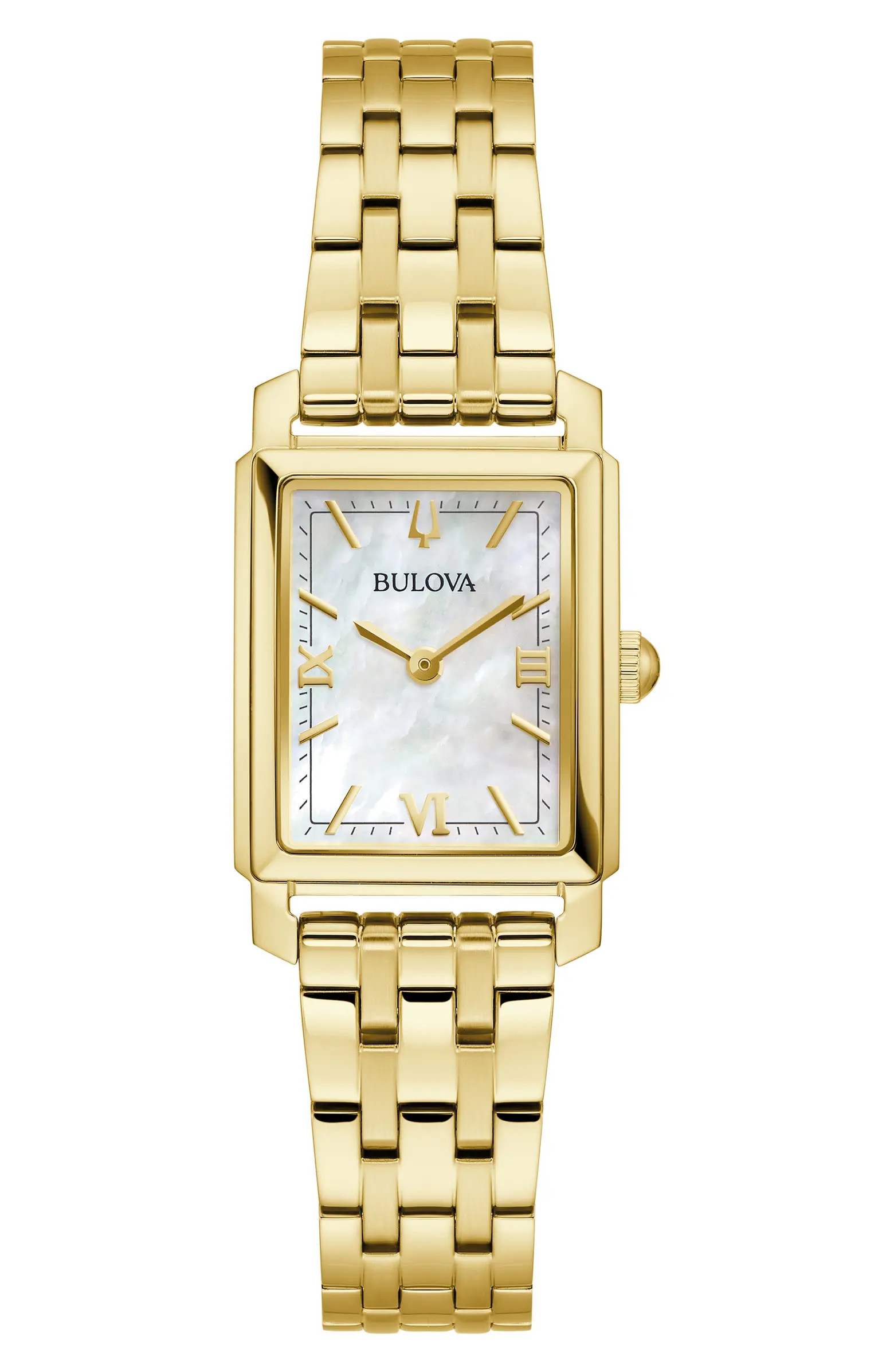 BULOVA Sutton Mother-of-Pearl Bracelet Watch, 21mm | Nordstrom | Nordstrom