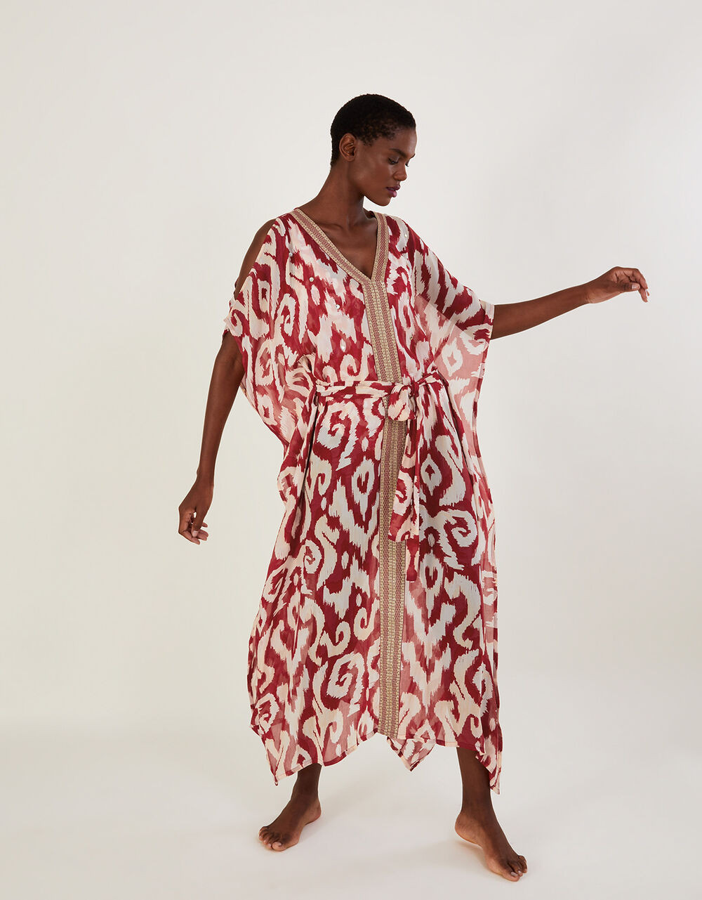 Ikat Print Maxi Kaftan | Monsoon (UK)