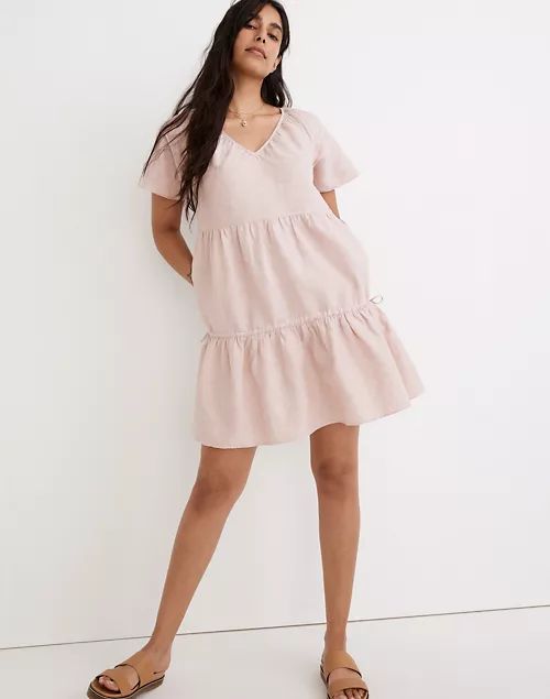 Linen-Blend Lorelei Mini Dress | Madewell