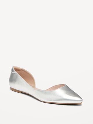 Faux-Leather D'Orsay Flats | Old Navy (US)