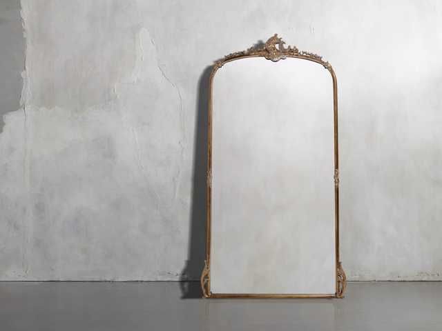 Amelie Floor Mirror in Gold | Arhaus