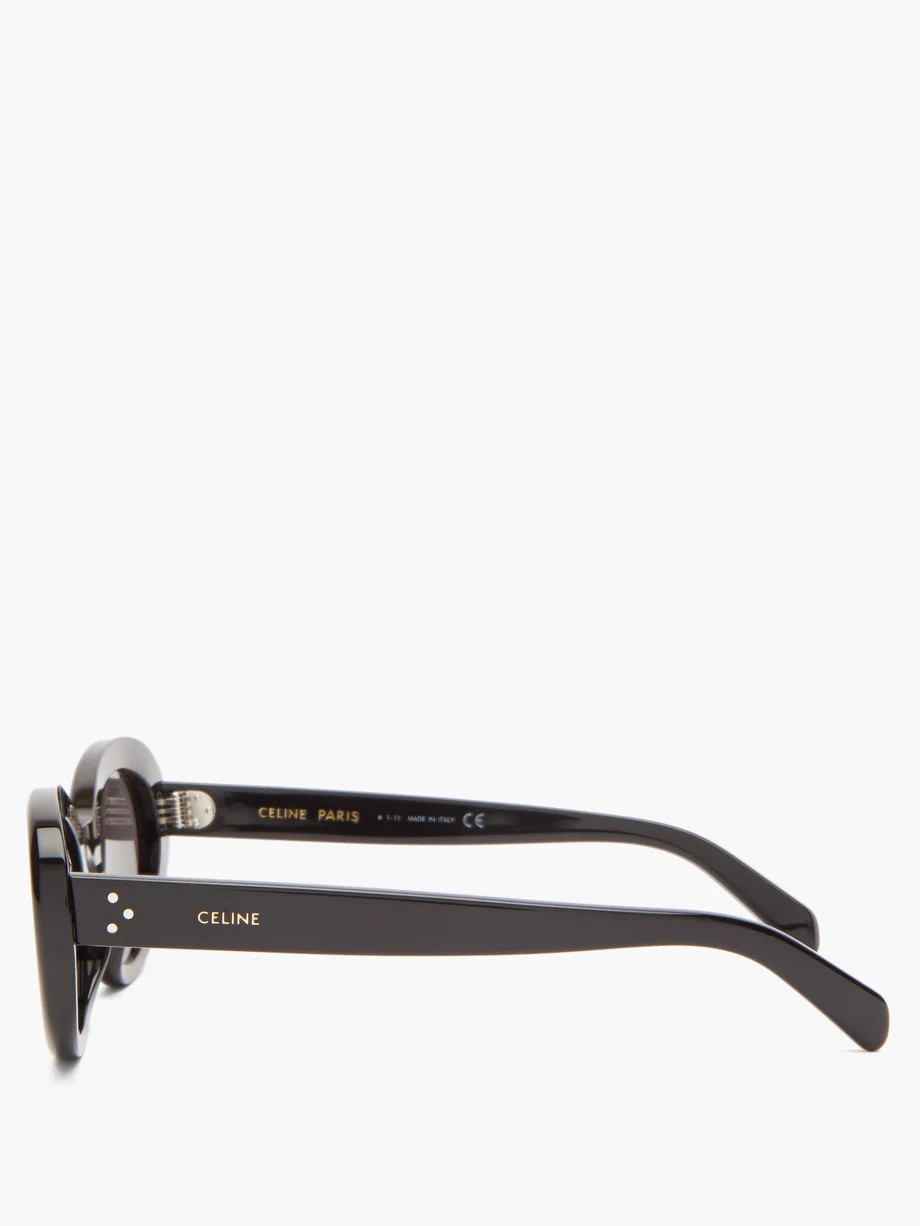 Oval cat-eye acetate sunglasses | Matches (APAC)