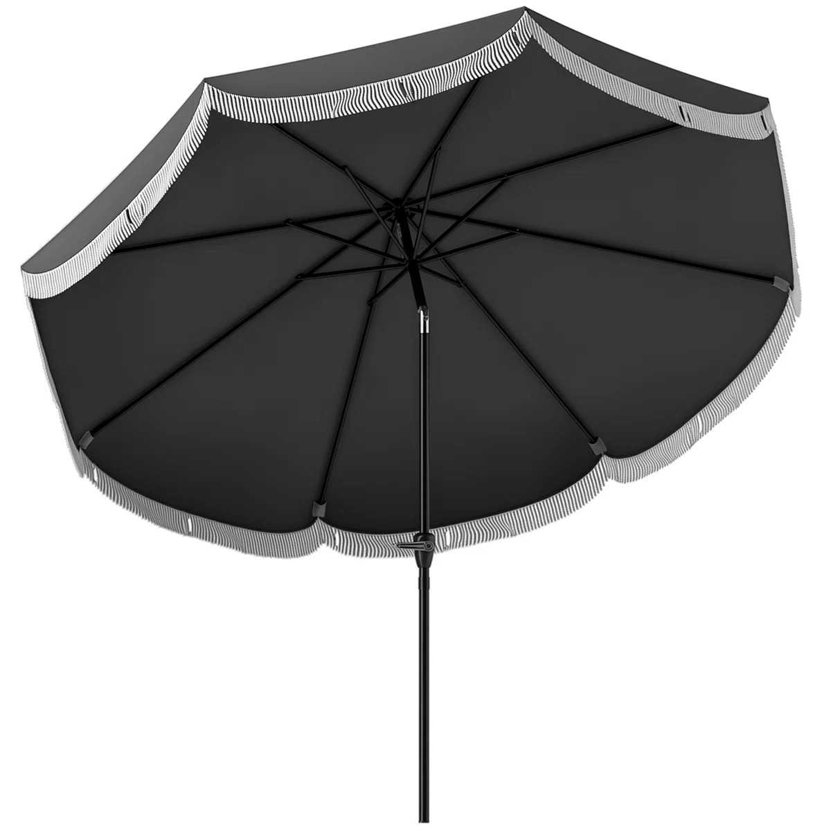 9FT Patio Umbrella, UPF 30+ Outdoor Market Umbrella with Crank, 8 Ribs, Push Button Tilt, Vented ... | Wayfair North America