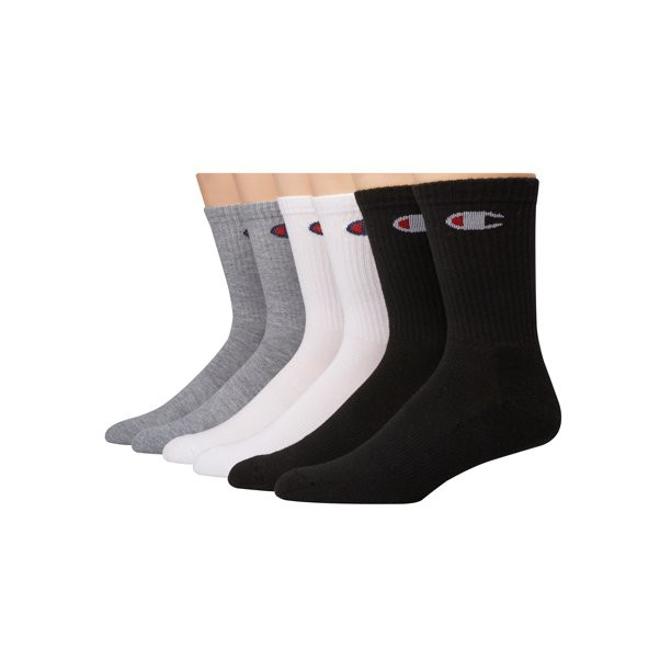 Champion Women's Crew Sock, 6 Pack - Walmart.com | Walmart (US)