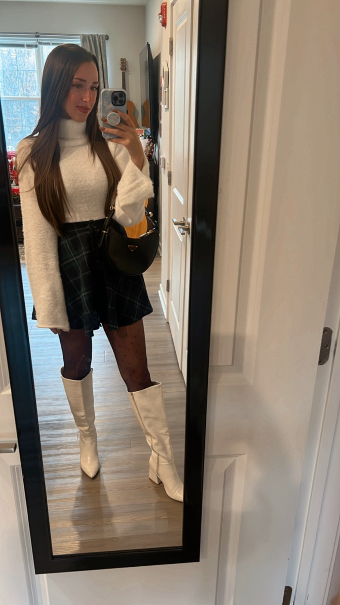 Love this outfit for Christmas time 🤍 use the coupon code- BFP5914 to get 15% off the skirt and turtle neck ✨ also- the boots from DSW are a win for this winter 🔥

#LTKshoecrush #LTKHoliday #LTKsalealert