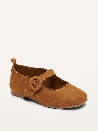 Faux-Suede Buckled Ballet Flats for Toddler Girls | Old Navy (US)