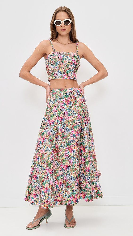 Peasant Floral Butterfly Top | Shopbop