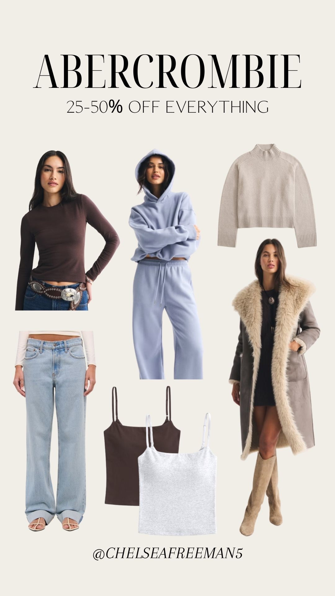 Abercrombie BFCM sale! 25-50% off everything - sharing a few pieces that I have my eye on🩷

#LTKCyberWeek #LTKSaleAlert #LTKFindsUnder100