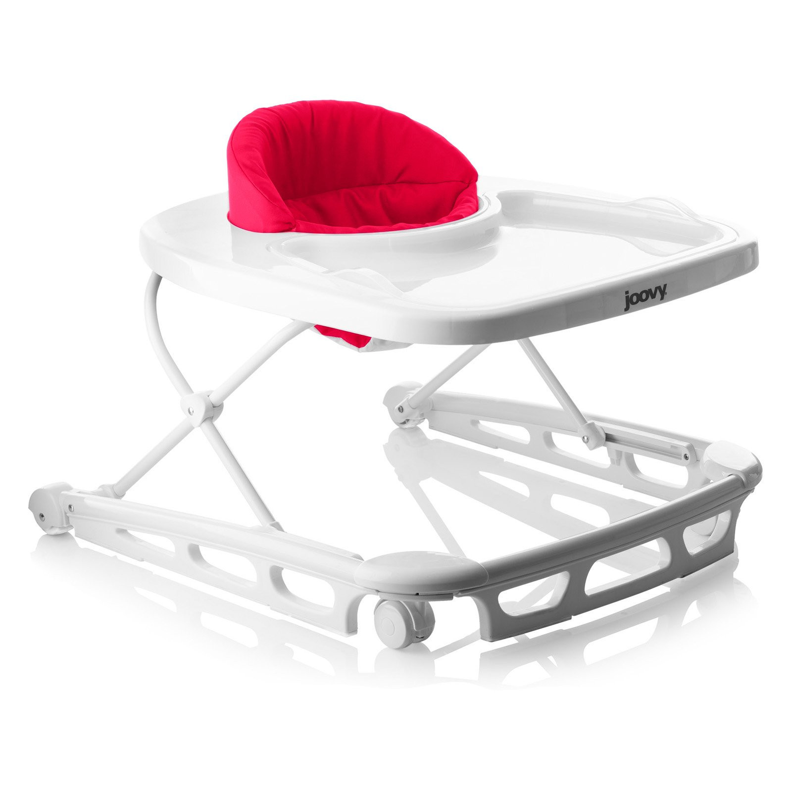 Joovy Spoon Baby Walker with Dishwasher Safe Tray Insert, Red | Walmart (US)