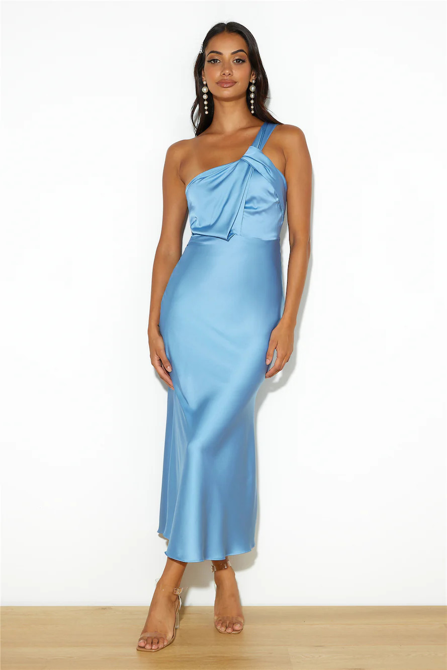 Adore Sunsets Midi Dress Blue | Hello Molly (AU)